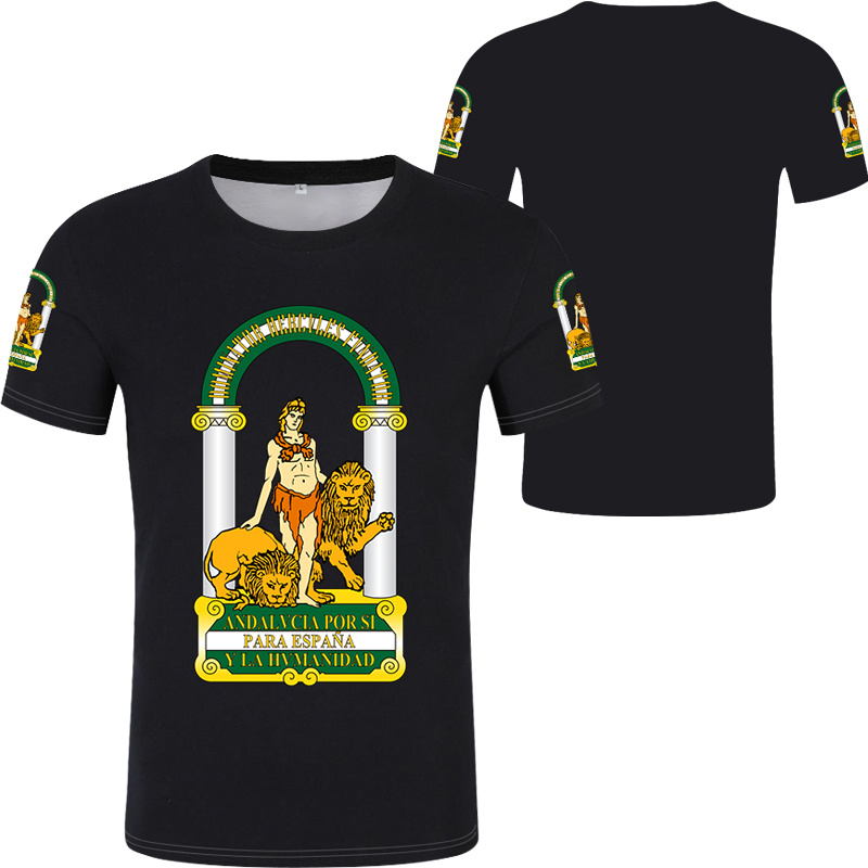 Andalusia Spain Flag Graphic T - Summer Clothing In Spanish avaliação e preço