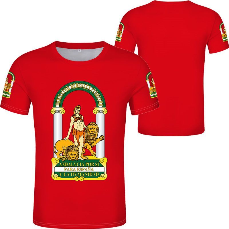 Andalusia Spain Flag Graphic T - Summer Clothing In Spanish avaliação e preço