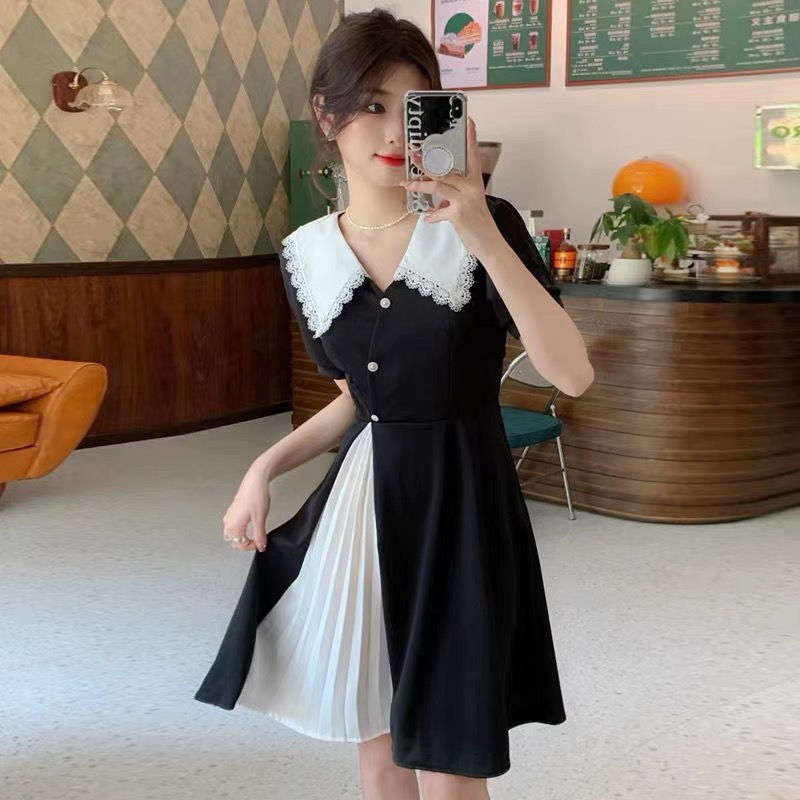 Black White Splicing Integrate - Summer Clothing Cheap avaliação e preço