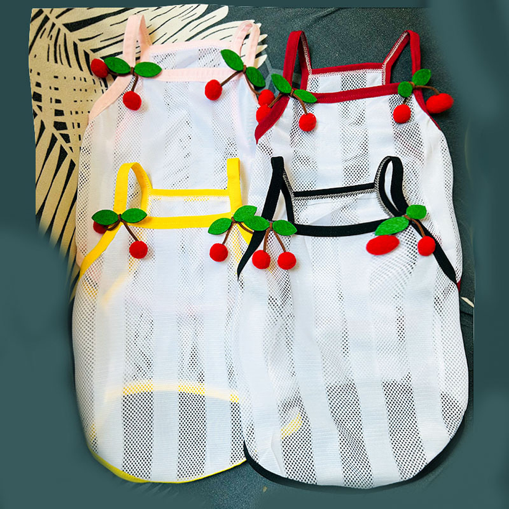 Breathable Cute Pet Dog Clothe - Summer Clothing In French avaliação e preço