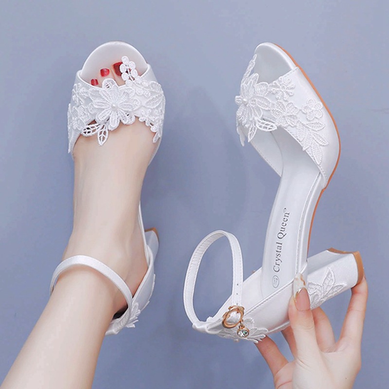 Women White Silk High Heels Su - Summer Clothing Modest avaliação e preço