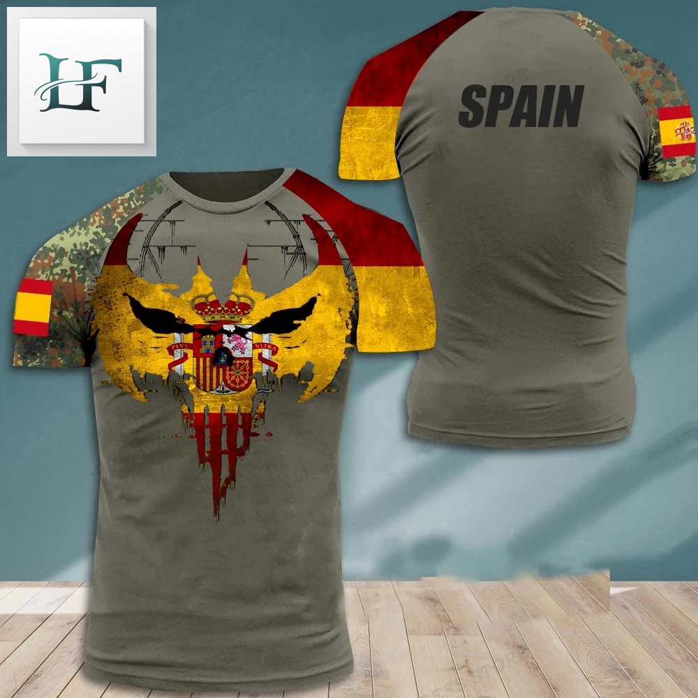New Fashion Spanish Army Men's - Summer Clothing In Spanish avaliação e preço