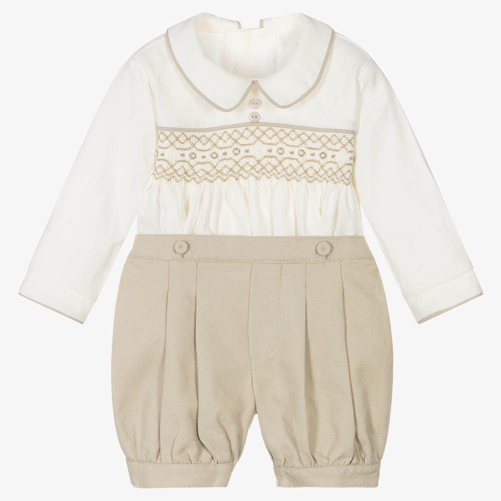 Spanish Baby Boy Hand-Smocked  - Summer Clothing In Spanish avaliação e preço