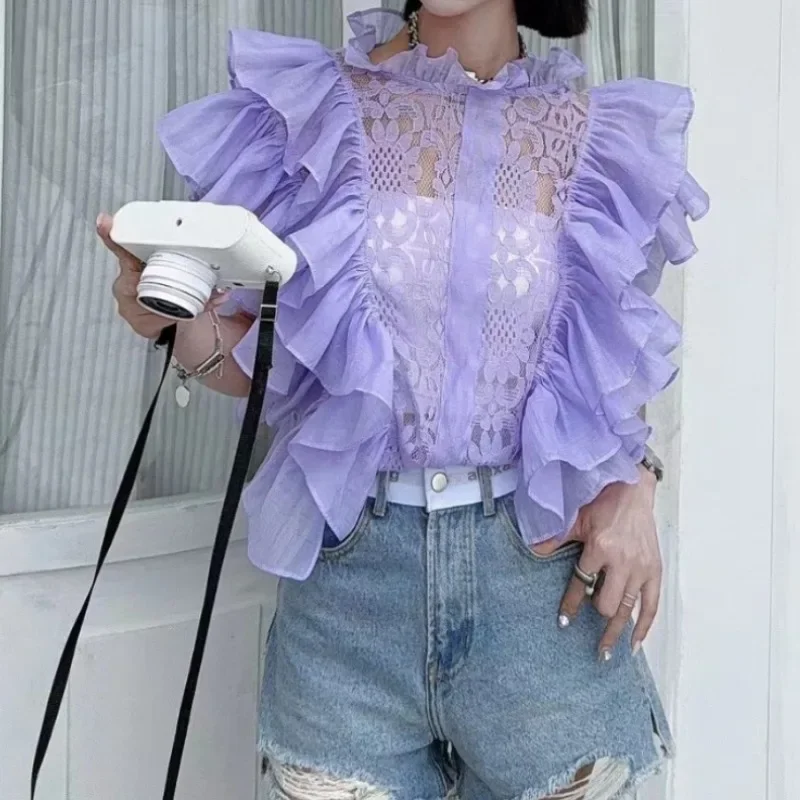 Vintage Elegant  Lace Petal Sl - Summer Clothing In French avaliação e preço