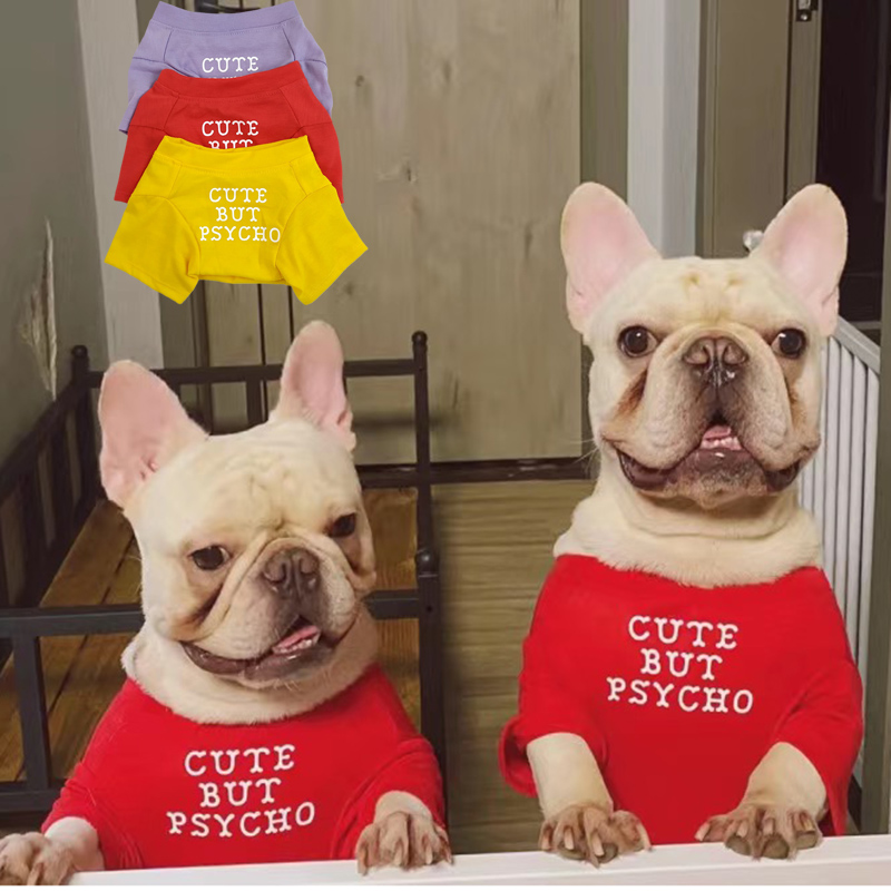Fashion French Bulldog Pug Ves - Summer Clothing In French avaliação e preço