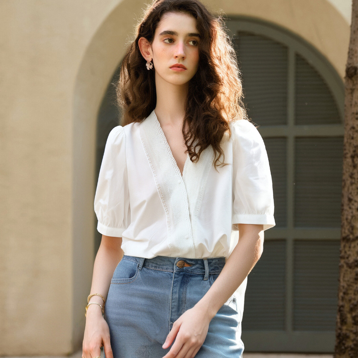 OLrain Women's Shirts 2026 Sum - Summer Clothing In French avaliação e preço