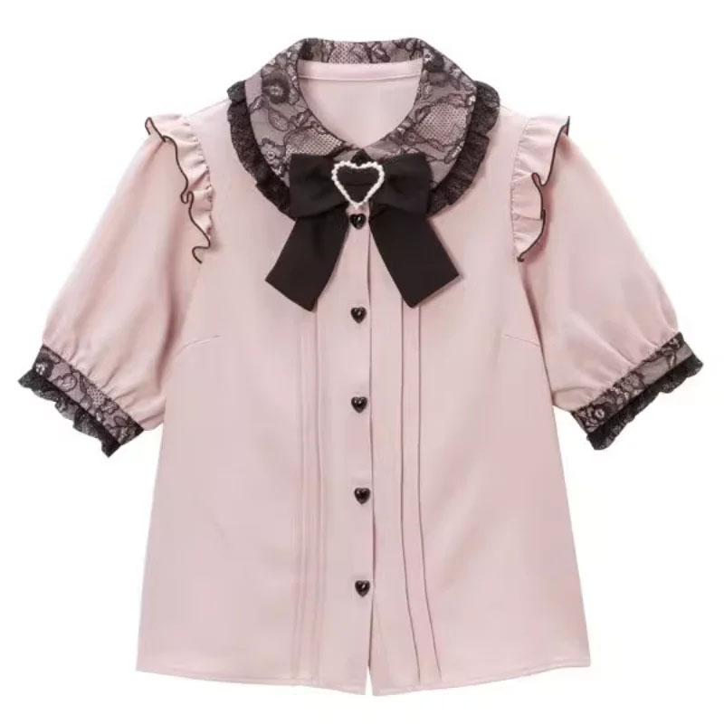 Kawaii Women Shirts Lolita Y2K - Xl Summer Clothing avaliação e preço