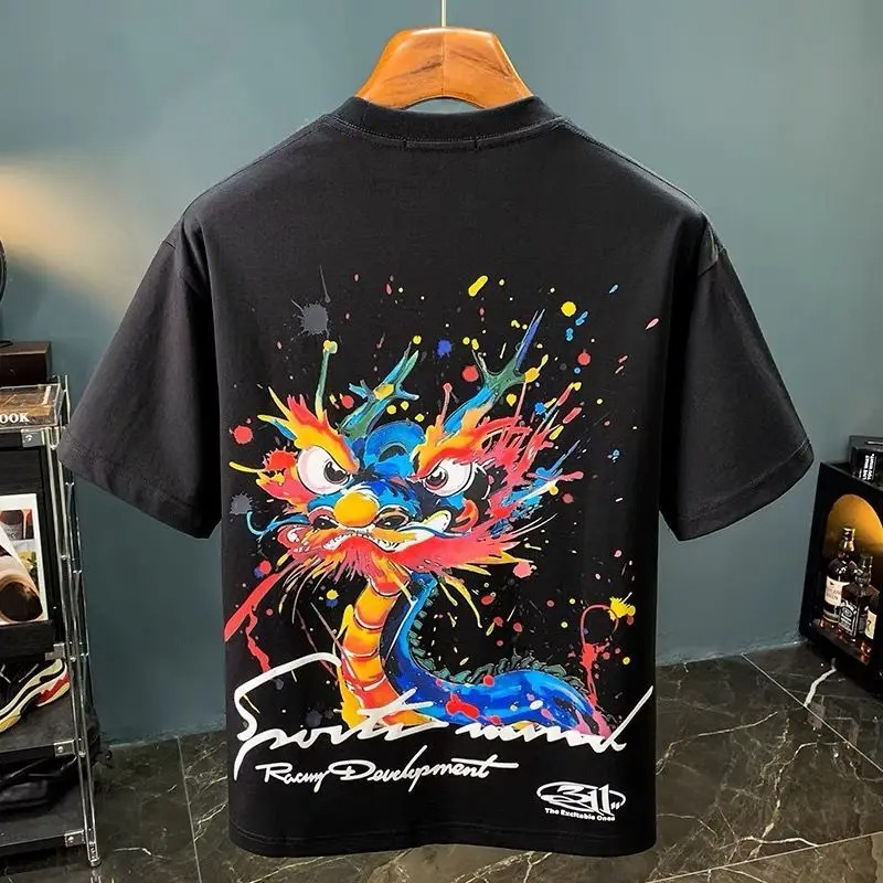 100℅ Cotton T Shirt for Men Wh - Summer Clothing Cheap avaliação e preço