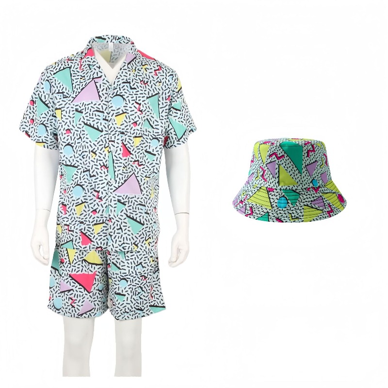 Summer Suit Short Sleeve Butto - Xl Summer Clothing avaliação e preço
