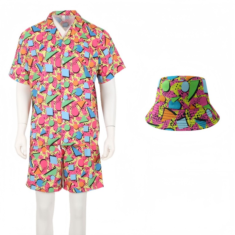 Summer Suit Short Sleeve Butto - Xl Summer Clothing avaliação e preço