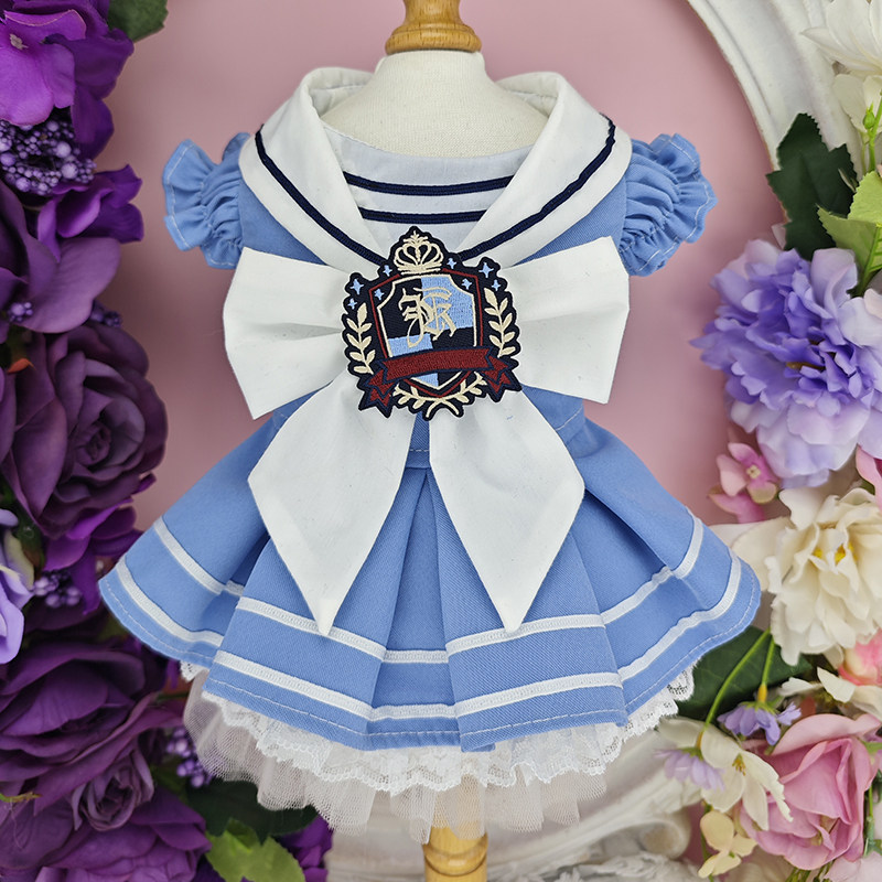 Sweet College Style Dress Pet  - Summer Clothing In French avaliação e preço