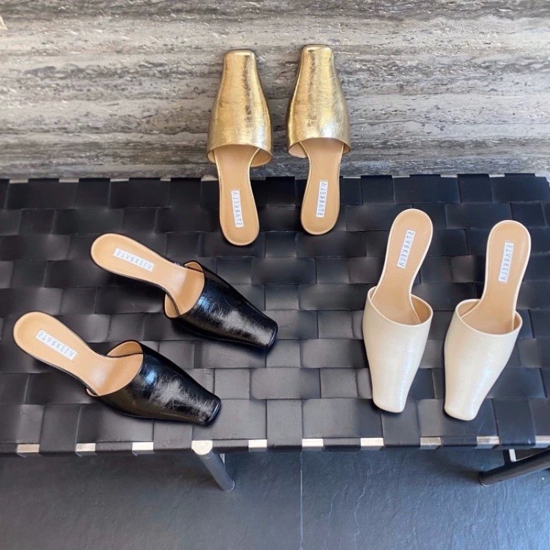 New Style Square Toe Slippers  - Summer Clothing Modest avaliação e preço