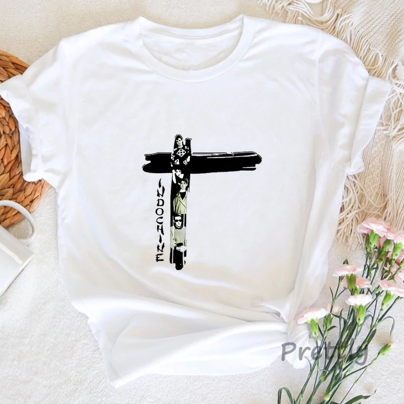Indochine Pop Rock T-Shirt New - Summer Clothing In French avaliação e preço