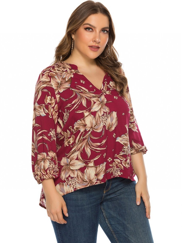 Women's Plus Size XL-4XL Casua - Xl Summer Clothing avaliação e preço