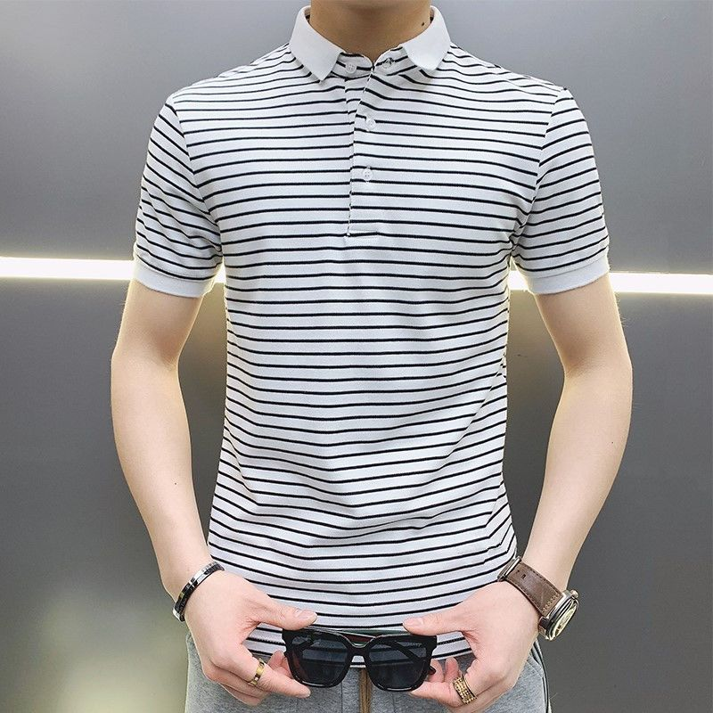 Man with Collar Tee Shirts Str - Xl Summer Clothing avaliação e preço