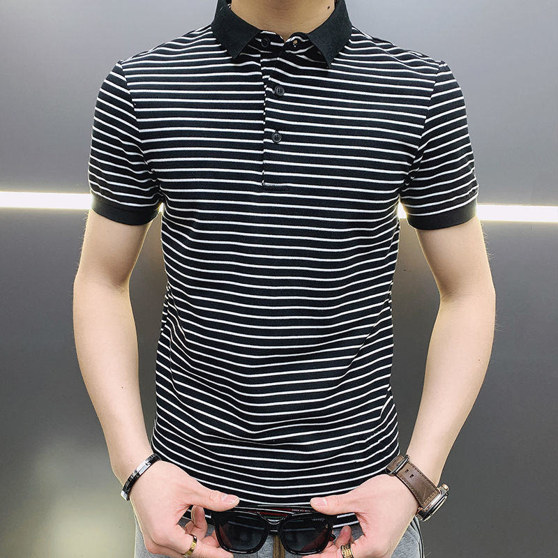 Man with Collar Tee Shirts Str - Xl Summer Clothing avaliação e preço