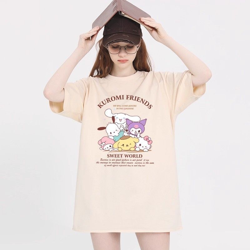 Sanrio Cinnamoroll Yk2 T-Shirt - Summer Clothing Cheap avaliação e preço
